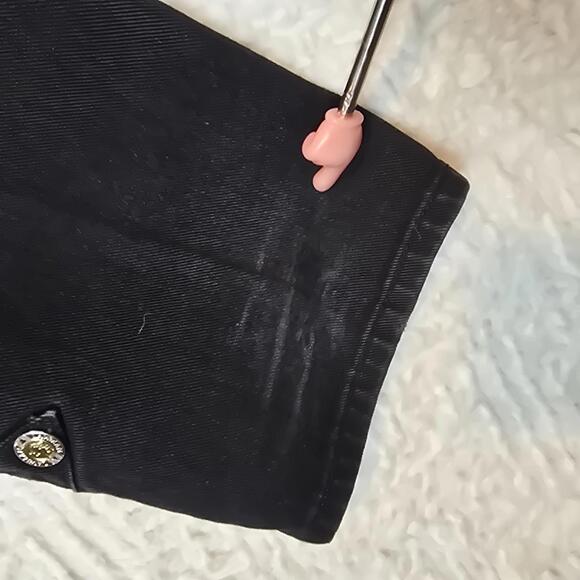 Vintage Lawman Black high rise Western Jeans with Side Snap Buttons Size 7 - Picture 3 of 9